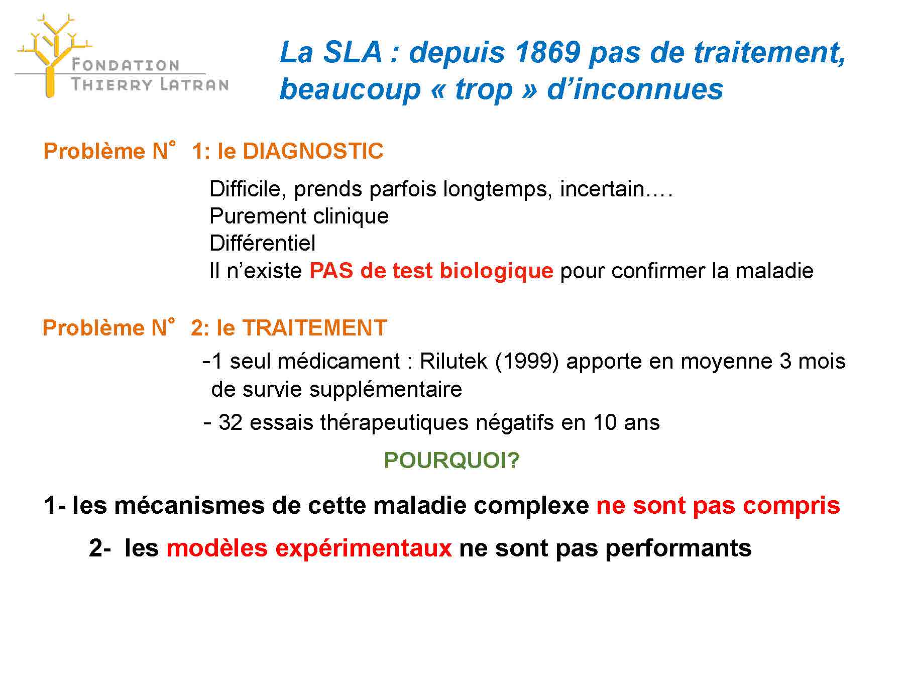la sla ou maladie de charcot fondation thierry latran